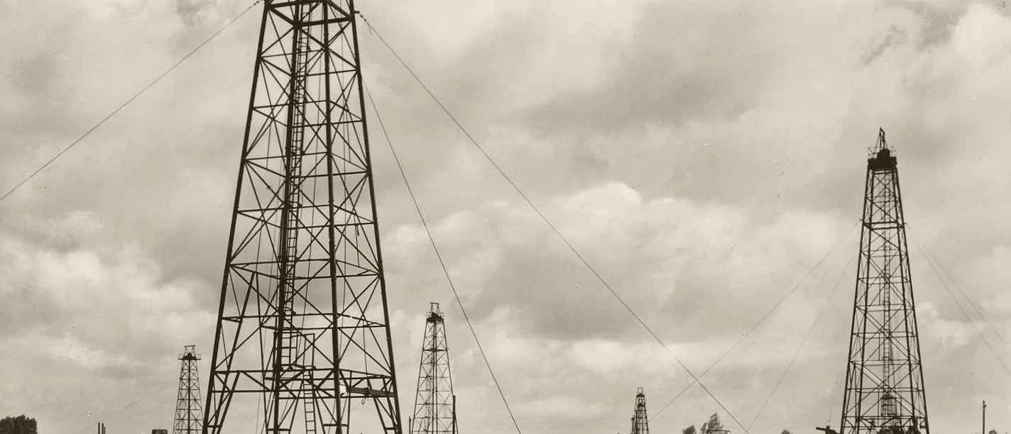 Ölförderung bei Dalum Ende der 1950er Jahre.