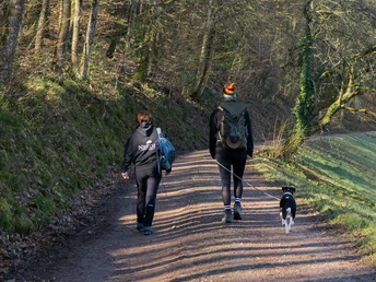 Wanderer auf dem Needle Gin Pfad