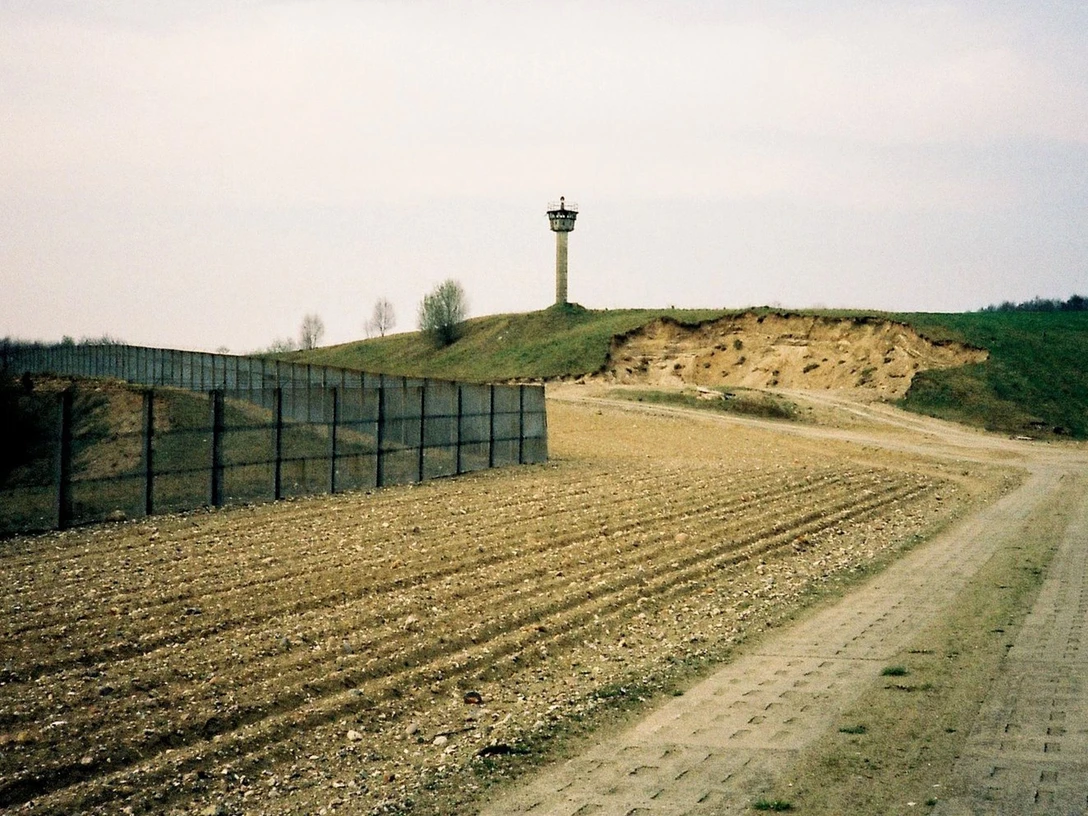DDR-Grenzanlage am Schaalsee 1990