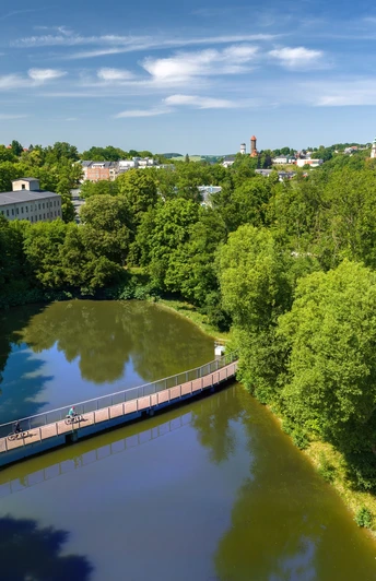 Radweg Maschinenteich Auerbach