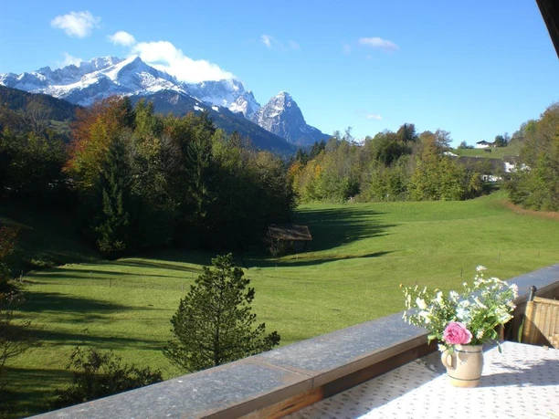 Herbstblick vom Balkon