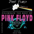 Poster für ein Pink Floyd Tribute mit Logo, Regenbogen und Termin "2026 Shine on - TOUR" sowie "Just Floyd Project".