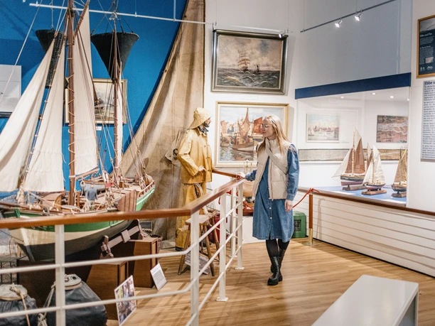 Ausstellungsraum im Schiffahrtsmuseum Nordfriesland
