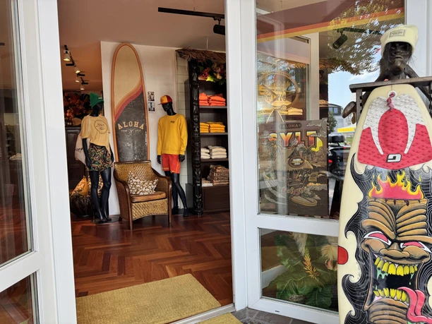 Eingang zum Shop Aloha from Sylt