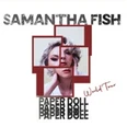 Album-Cover von Samantha Fishs "Paper Doll World Tour" mit ihrem Porträt in überlappenden Quadraten.