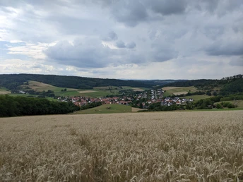 Blick auf Altenlotheim am Lorfetal Rundweg 1