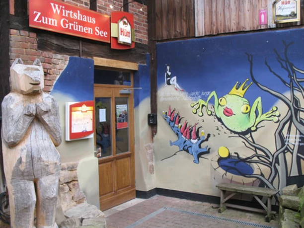 Eingang zum Wirtshaus zum Grünen See