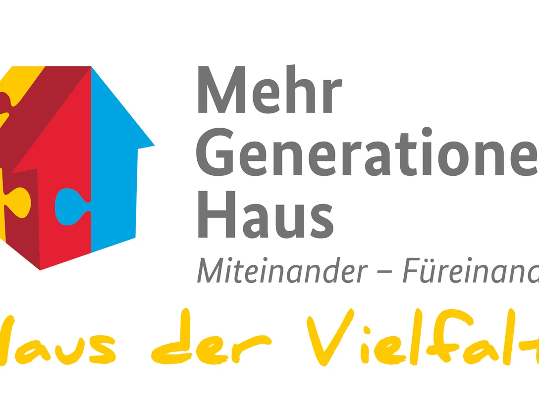 MGH_Logo_mit_Untertitel.jpg Logo des Mehrgenerationenhauses, mit blauen, roten und gelben Puzzleteilen und dem Slogan: Haus der Vielfalt.