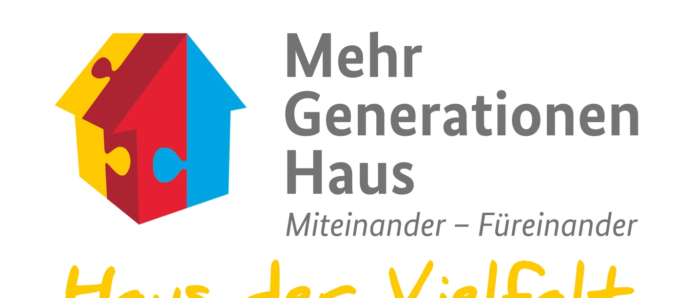 MGH_Logo_mit_Untertitel.jpg Logo des Mehrgenerationenhauses, mit blauen, roten und gelben Puzzleteilen und dem Slogan: Haus der Vielfalt.