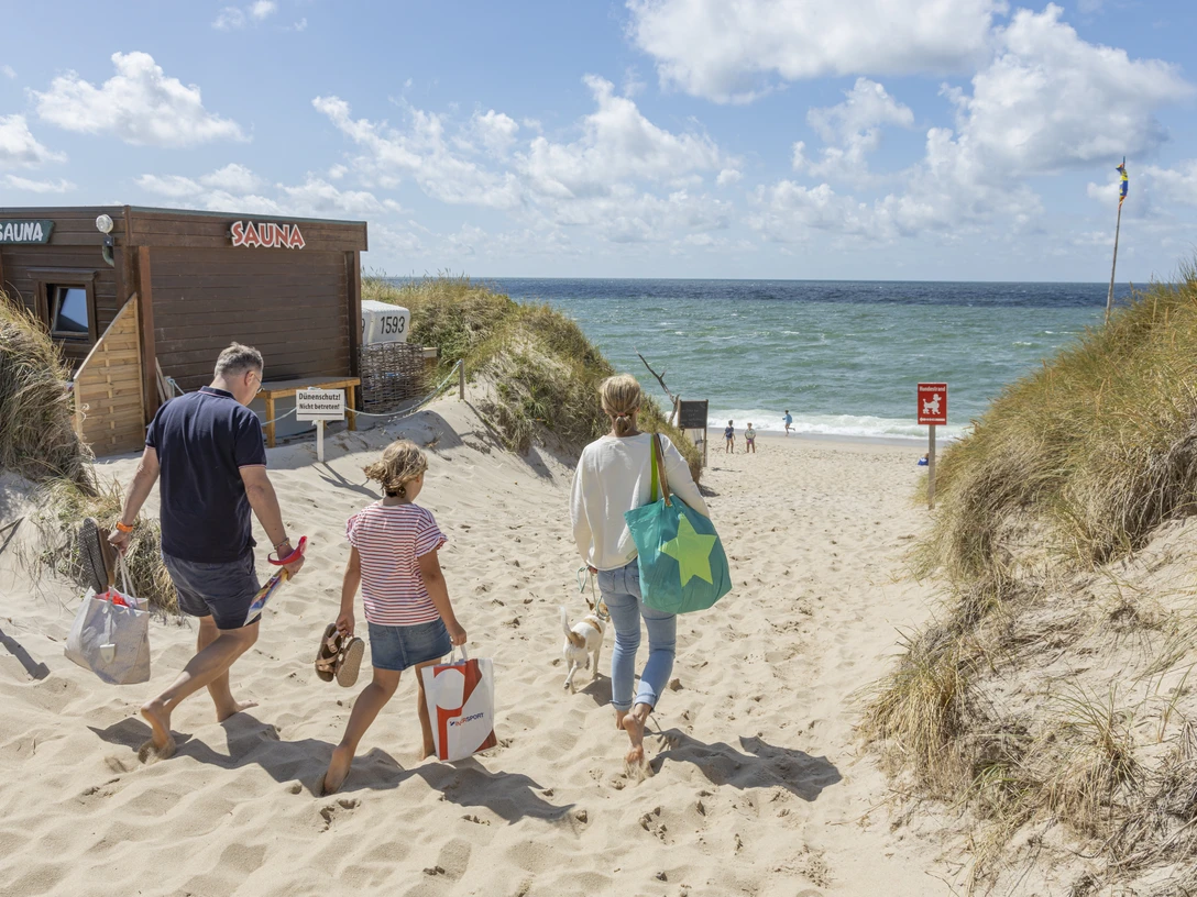 Familienausflug zum Strand in Rantum Sylt