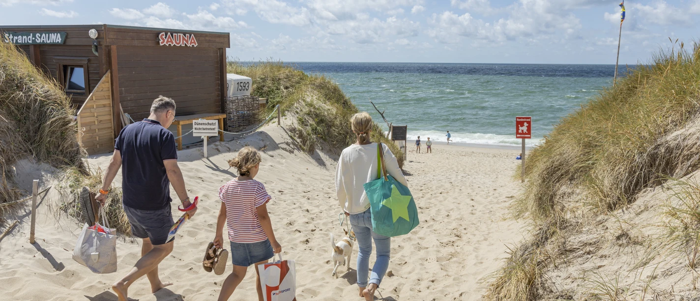 Familienausflug zum Strand in Rantum Sylt