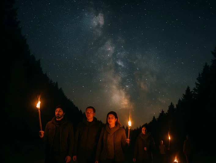 Flammenzauber unter Sternen Flammenzauber unter Sternen