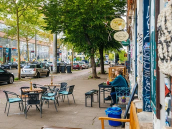 Außenansicht Gastronomie Karl-Heine-Straße