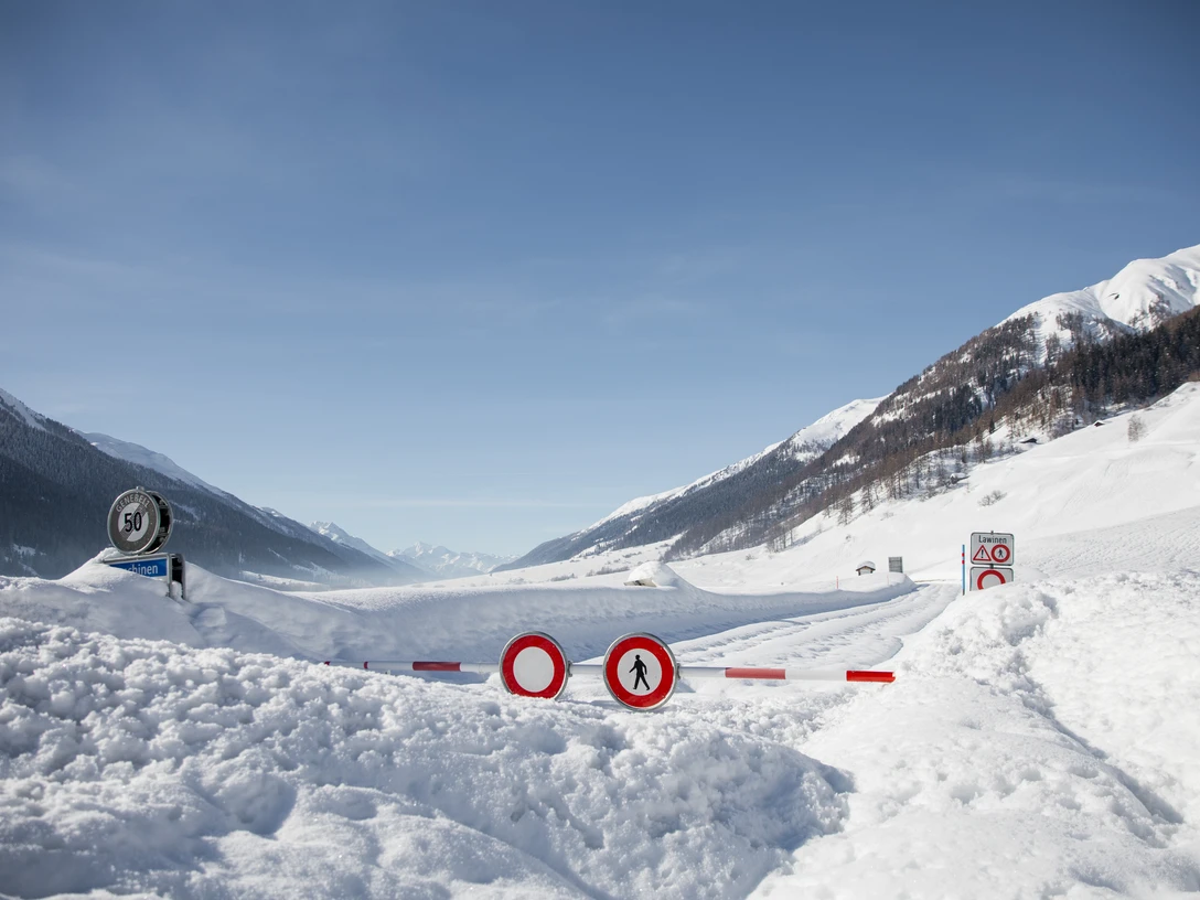 Wintersperre in Geschinen Wintersperre in Geschinen