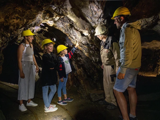 Im Besucherbergwerk Grube Bendisberg