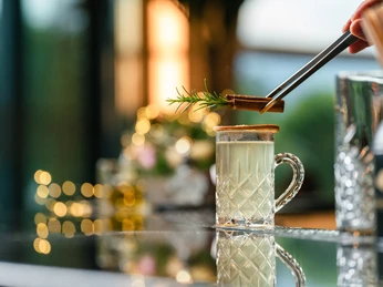 Weihnachtsfeier in festlichem Ambiente