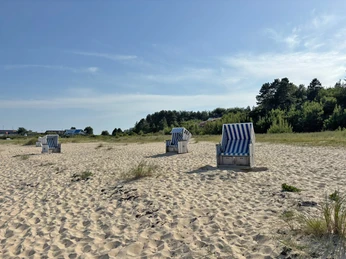Strandkörbe am Oststrand in Munkmarsch