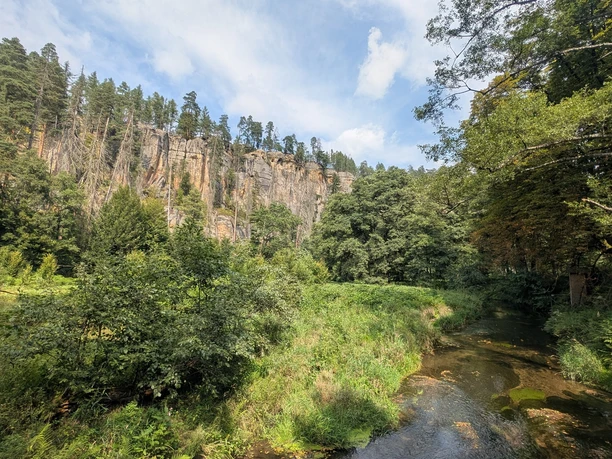 Rabensteine und Kirnitzsch am Grenzübergang