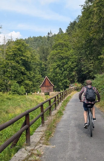 Kirnitzsch-Radweg an der Niederen Schleuse