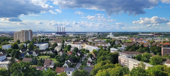 Blick über die Stadt vom Café „Schau-ins-Land” © WMG