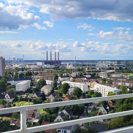 Blick über die Stadt vom Café „Schau-ins-Land” © WMG