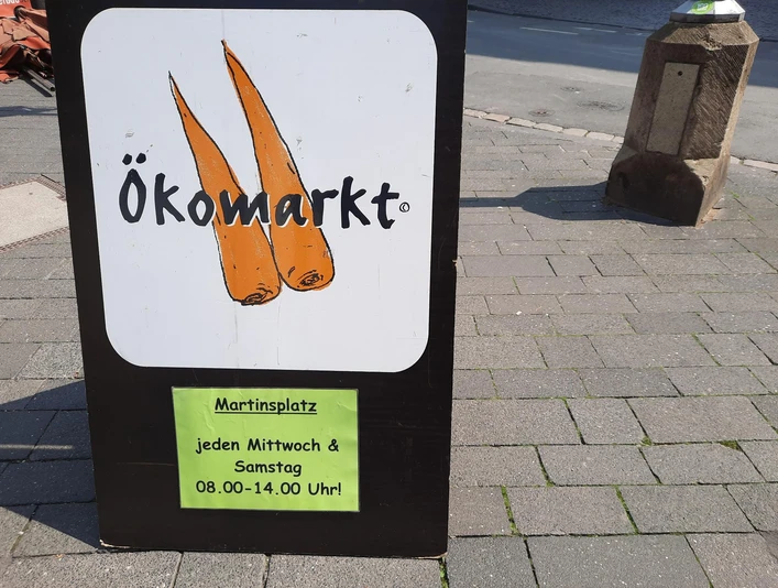 Aufsteller Ökomarkt Martinsplatz