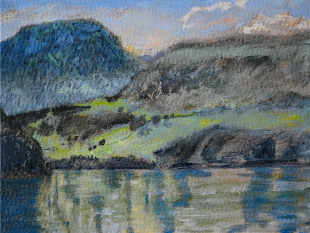 'Gersau', Öl auf Leinen, 60 x 80 cm