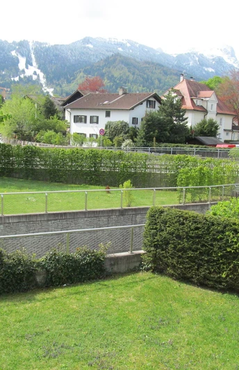 Blick vom Balkon Frühling