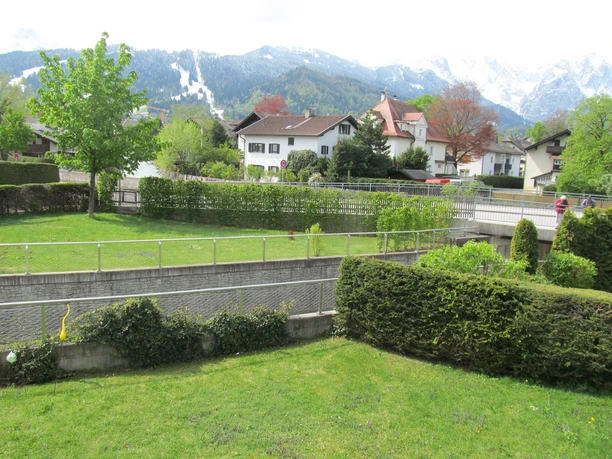 Blick vom Balkon Frühling