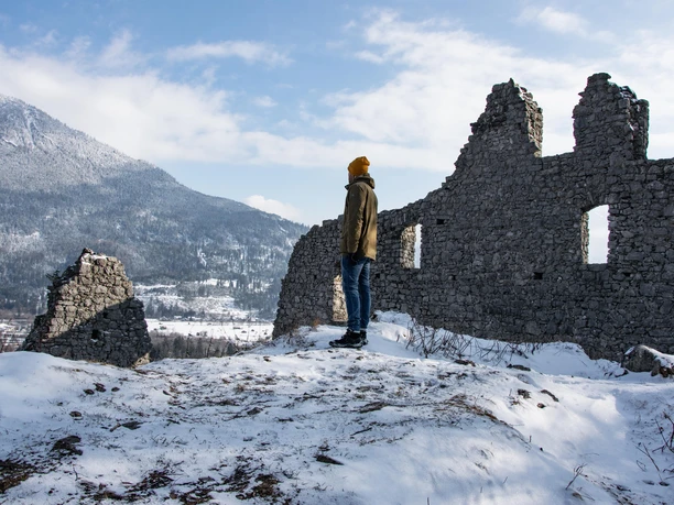 Burgruine Werdenfels im Winter