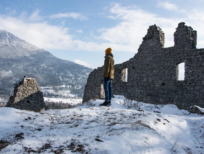 Burgruine Werdenfels im Winter