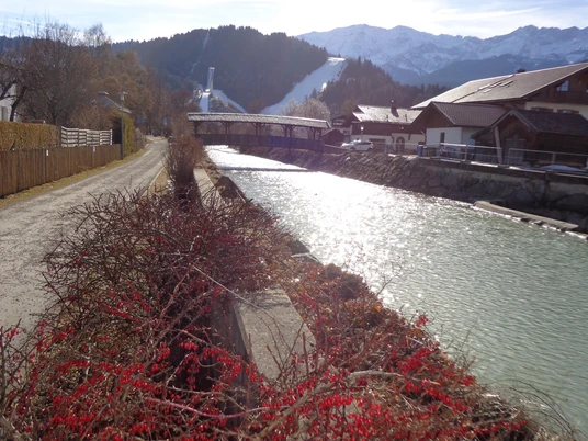 Blick in Richtung Olympia Skischanze