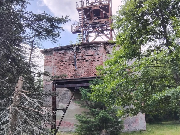 Blick auf die Grube Kovarska