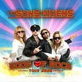 Vier Musiker der Band "The Sons of Huens" posieren für das Album "Gods of Rock Tour 2026".