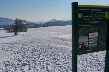 Am Wolfsberg Schöna im Winter