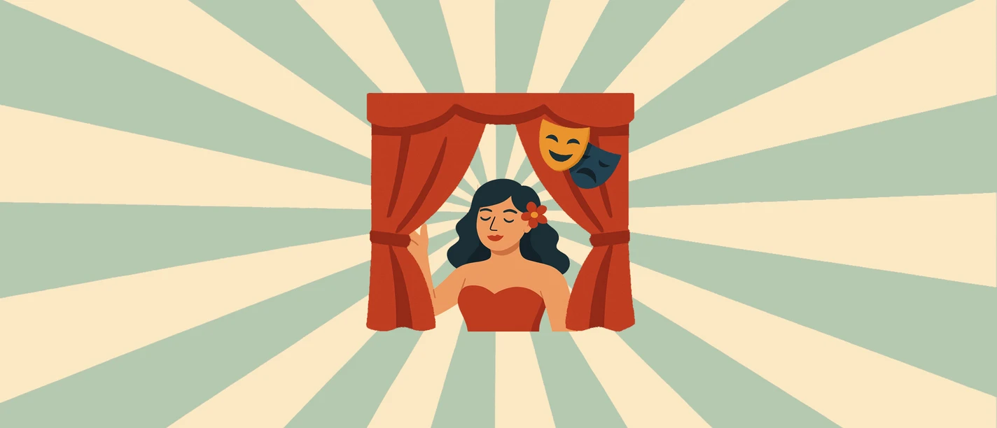 Platzhaltermotiv Theater und Show Placeholder motif for events related to theater and shows