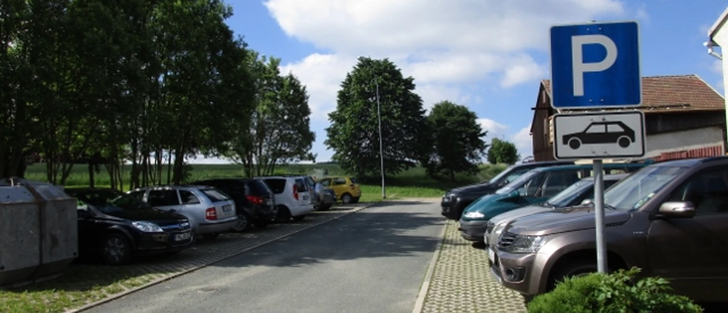 Werda Parkplatz gegenüber Fleischerei Wetzstein
