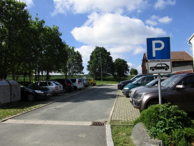 Werda Parkplatz gegenüber Fleischerei Wetzstein