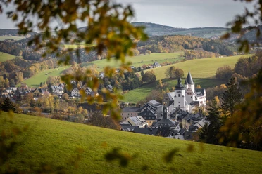 Blick auf Schloss Schwarzenberg