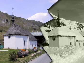 Kirche Sommer Winter