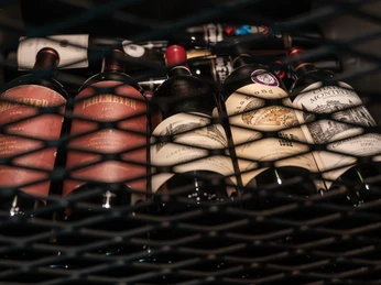 Weinflaschen in der Winebank