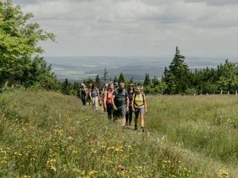Aufstieg auf den Fichtelberg