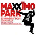 Coverbild zur 20-jährigen Jubiläumsshow der britischen Band Maxïmo Park mit dynamischer Silhouette.
