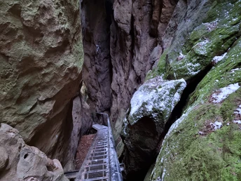 Wolfsschlucht am Hockstein im Winter