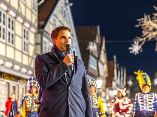 Eröffnung des Weihnachtsmarktes durch den Oberbürgermeister Dr. Jörg Nigge.