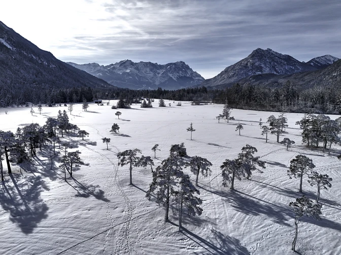 Winter im ZugspitzLand bei Oberau