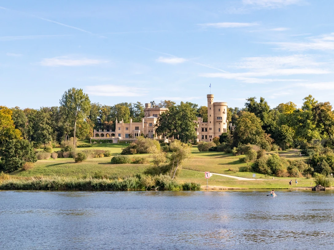 Blick auf Schloss Babelsberg
