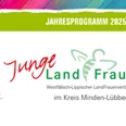 Junge Landfrauen Kreis Mi-Lk Logo der jungen Landfrauen im Kreis Minden-Lübbecke, bunt, mit Jahresprogramm 2025.