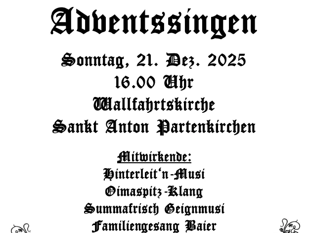 Alpenländisches Adventssingen