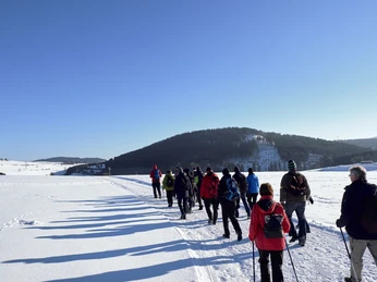Wandergruppe im Schnee Wandergruppe im Schnee
